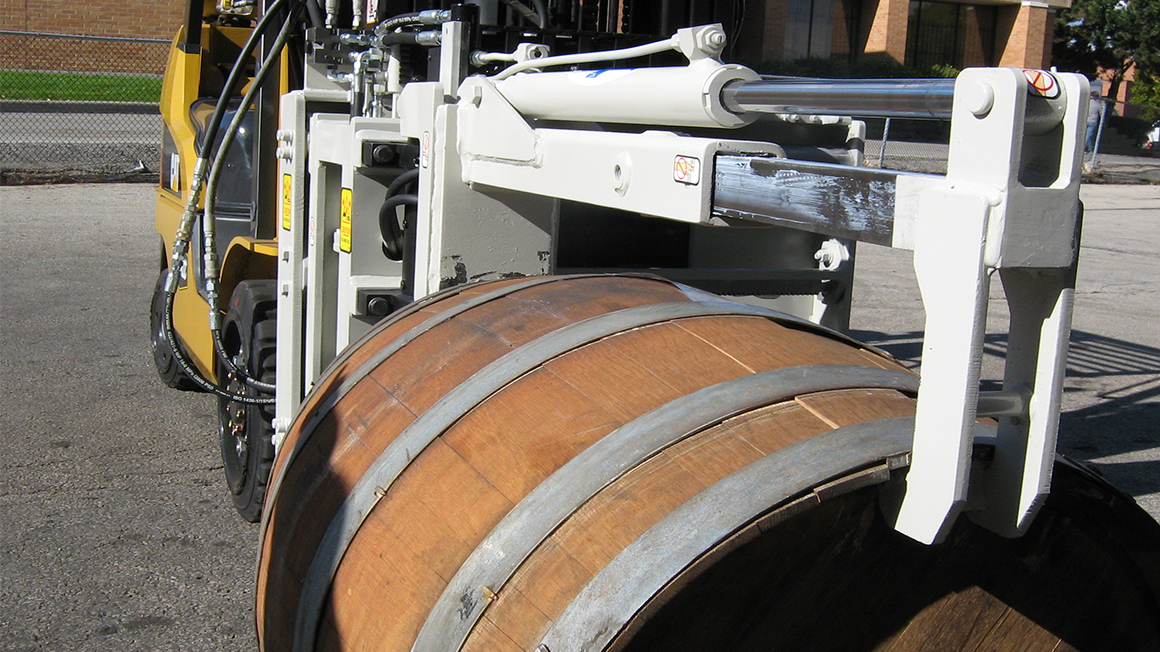 Cascade - Wine Barrel Handler forklift attachment