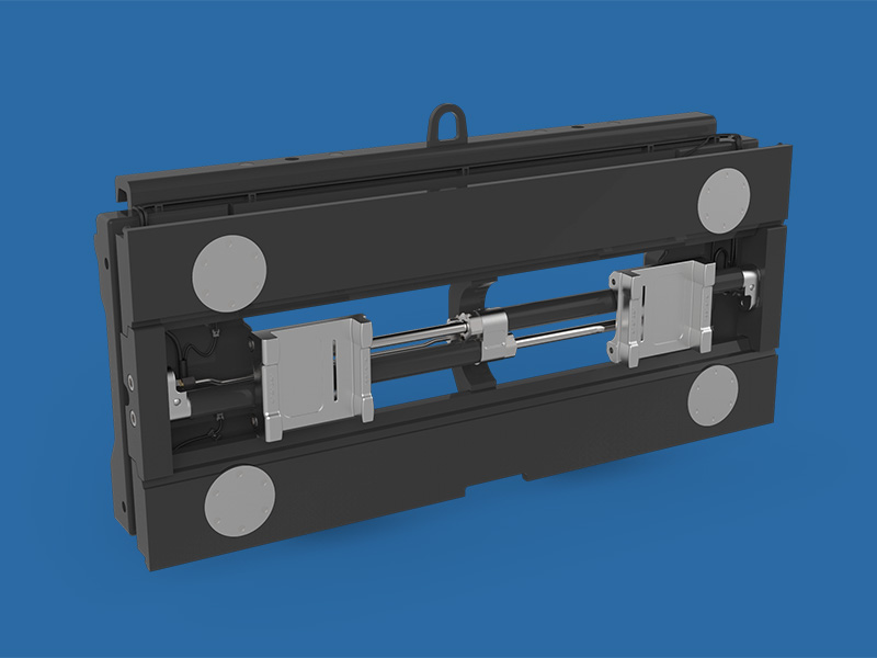 Textile handling forklift attachments and clamps.